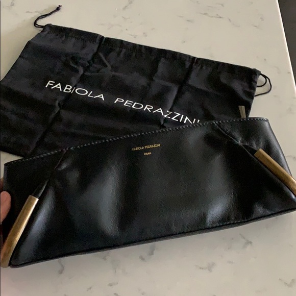 Black leather clutch - Picture 7 of 7